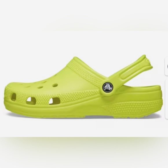CROCS Women’s size 10 Classic-Neon Yellow-NWT - Picture 2 of 4